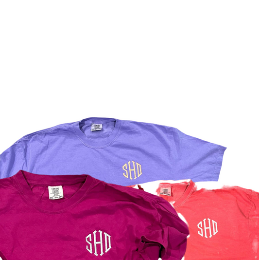 Embroidered Initial tee